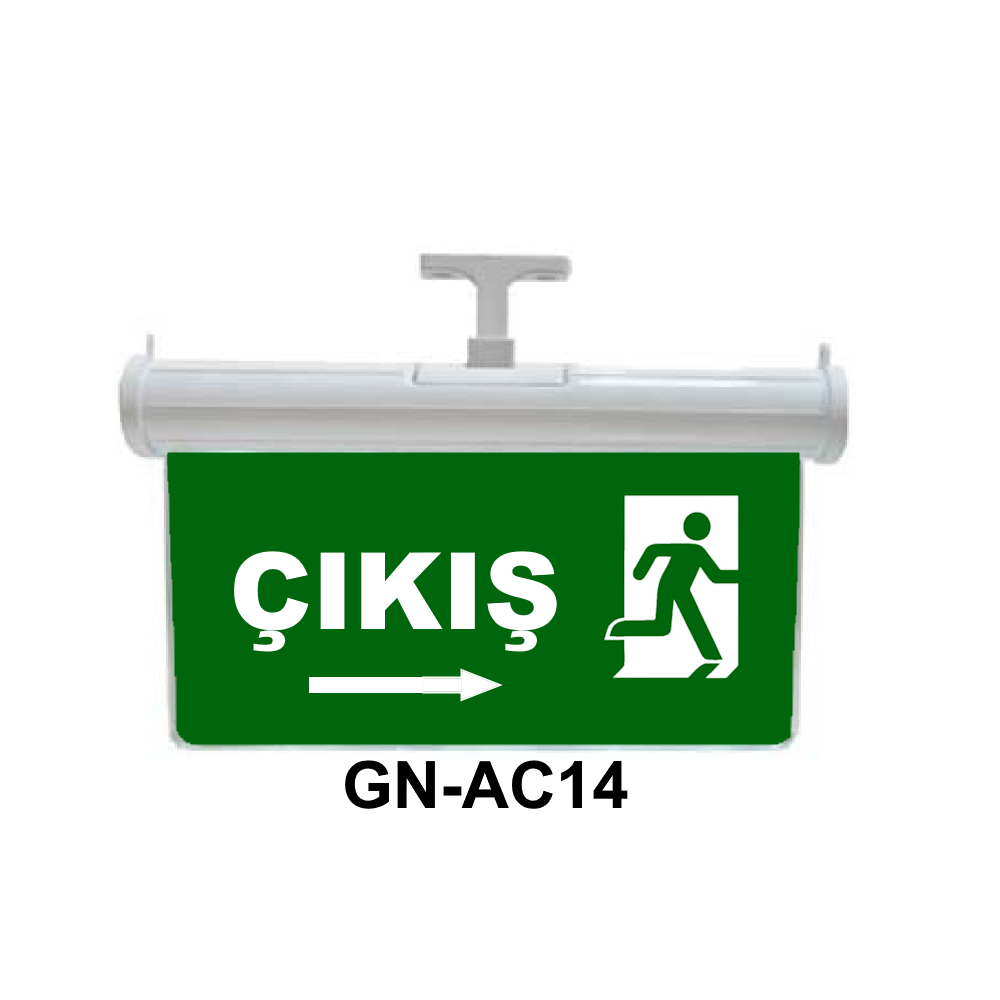 Işıklı Acil Çıkış Levhası (Çıkış Sağa Koşan Adam) GN-AC14